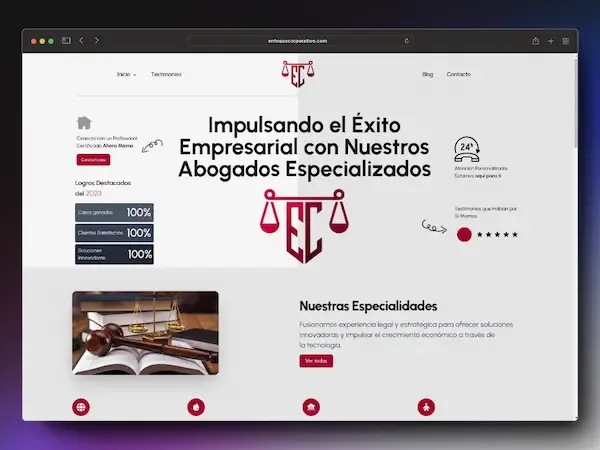 Screenshot del proyecto Enfoque Corporativo - Elevando el perfil de abogados en Venezuela